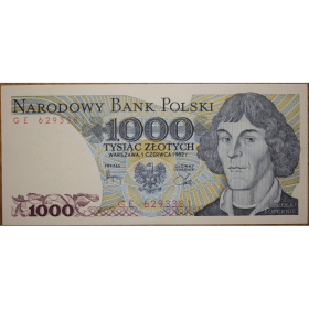 1000 zlotych 1982 seria ge a